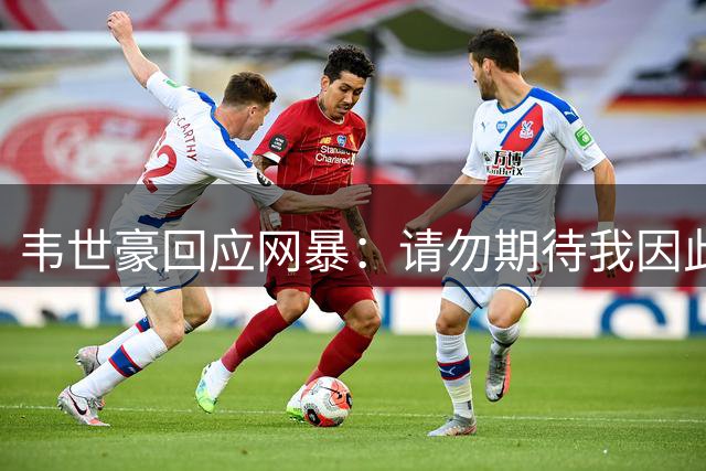韦世豪回应网暴：请勿期待我因此退缩